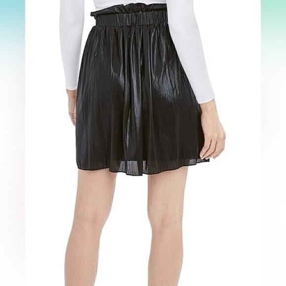 NWT BCBGeneration Fit Flare BLACK Mini Dress size large, skirt - Picture 4 of 9